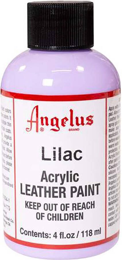 Angelus Leather Acrylic Paint textielverf voor leren stoffen acrylbasis Lilac 118ml