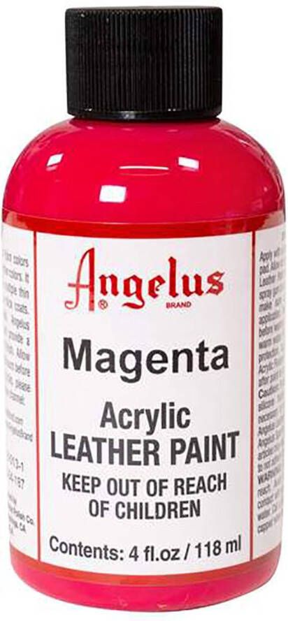 Angelus Leather Acrylic Paint textielverf voor leren stoffen acrylbasis Magenta 118ml