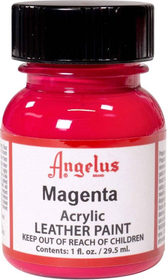 Angelus Leather Acrylic Paint textielverf voor leren stoffen acrylbasis Magenta 29 5ml