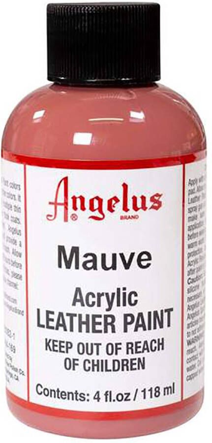 Angelus Leather Acrylic Paint textielverf voor leren stoffen acrylbasis Mauve 118ml