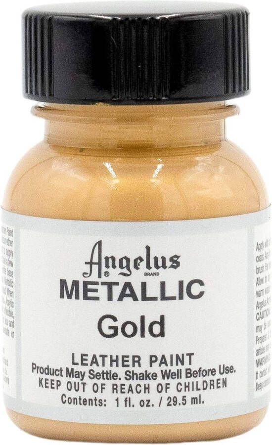 Angelus Leather Acrylic Paint textielverf voor leren stoffen acrylbasis Metallic Goud 29 5ml