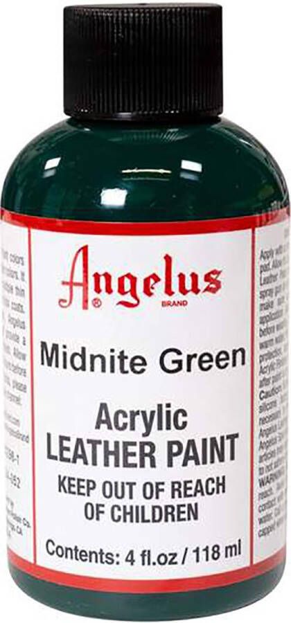 Angelus Leather Acrylic Paint textielverf voor leren stoffen acrylbasis Midnight Green 118ml