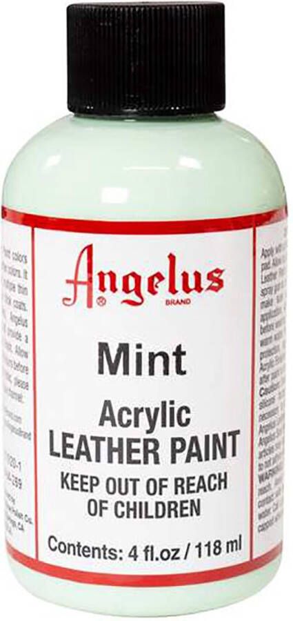 Angelus Leather Acrylic Paint textielverf voor leren stoffen acrylbasis Mint 118ml
