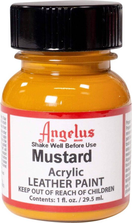 Angelus Leather Acrylic Paint textielverf voor leren stoffen acrylbasis Mustard 29 5ml