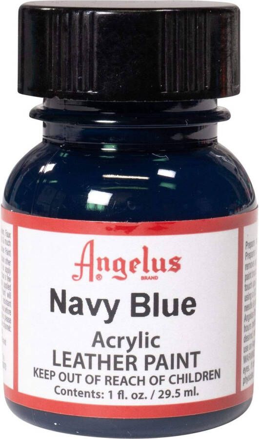 Angelus Leather Acrylic Paint textielverf voor leren stoffen acrylbasis Navy Blue 29 5ml