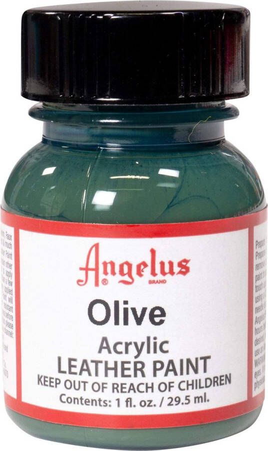 Angelus Leather Acrylic Paint textielverf voor leren stoffen acrylbasis Olive 29 5ml