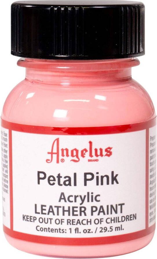 Angelus Leather Acrylic Paint textielverf voor leren stoffen acrylbasis Petal Pink 29 5ml