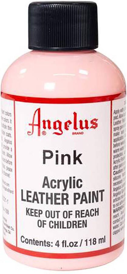 Angelus Leather Acrylic Paint textielverf voor leren stoffen acrylbasis Pink 118ml