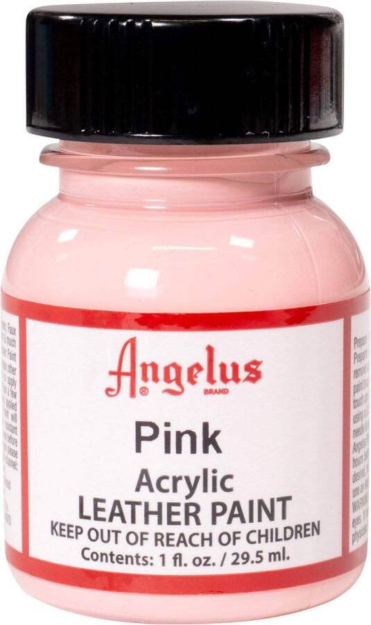 Angelus Leather Acrylic Paint textielverf voor leren stoffen acrylbasis Pink 29 5ml