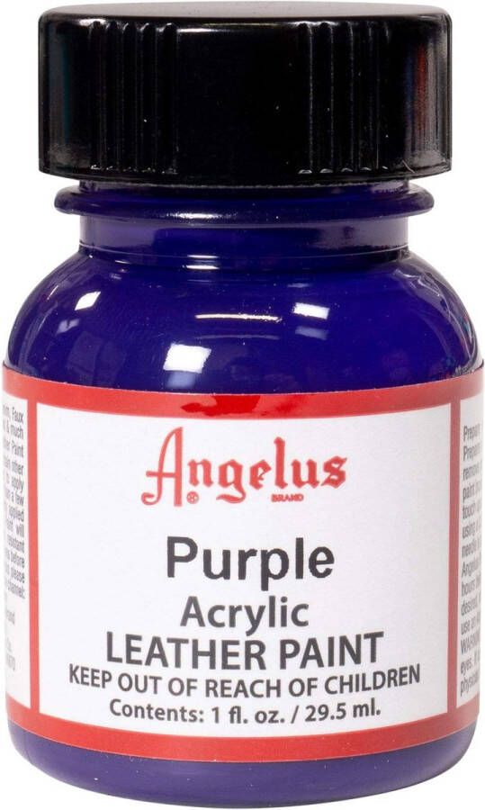 Angelus Leather Acrylic Paint textielverf voor leren stoffen acrylbasis Purple 29 5ml