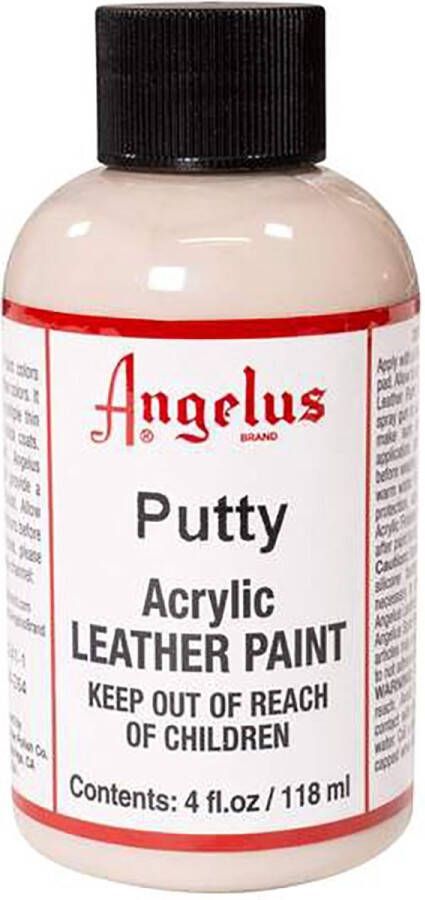 Angelus Leather Acrylic Paint textielverf voor leren stoffen acrylbasis Putty 118ml