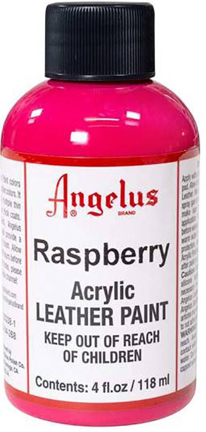 Angelus Leather Acrylic Paint textielverf voor leren stoffen acrylbasis Raspberry 118ml