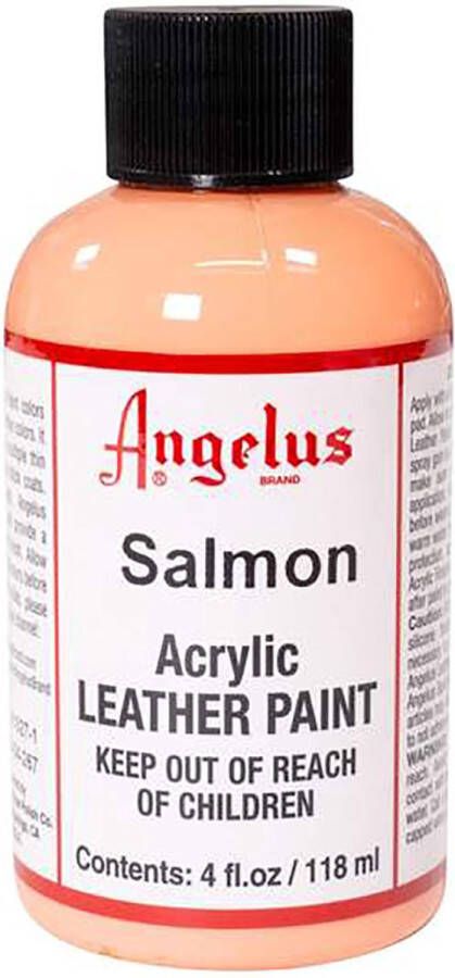 Angelus Leather Acrylic Paint textielverf voor leren stoffen acrylbasis Salmon 118ml