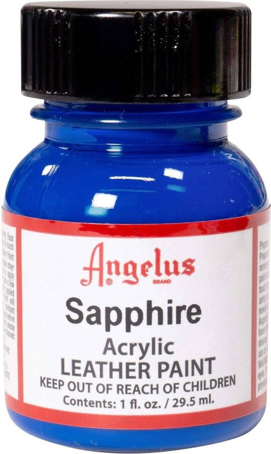 Angelus Leather Acrylic Paint textielverf voor leren stoffen acrylbasis Sapphire 29 5ml