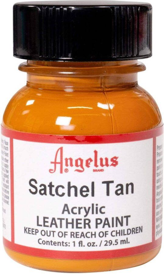 Angelus Leather Acrylic Paint textielverf voor leren stoffen acrylbasis Satchel Tan 29 5ml