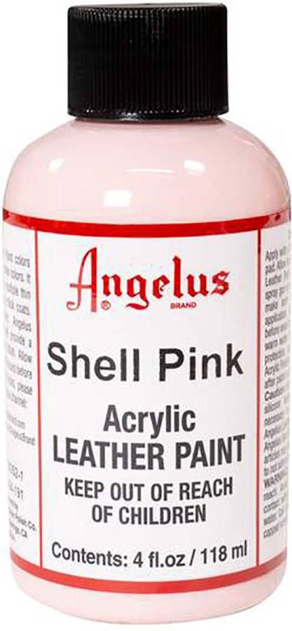 Angelus Leather Acrylic Paint textielverf voor leren stoffen acrylbasis Shell Pink 118ml