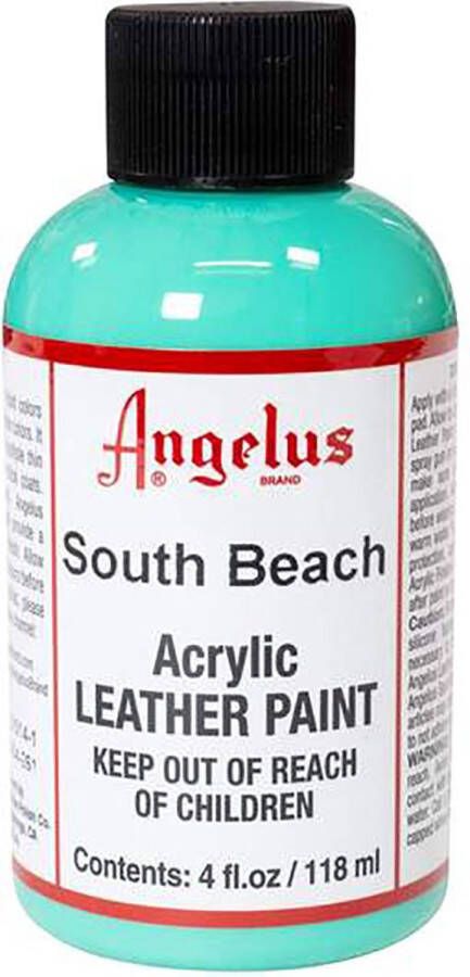 Angelus Leather Acrylic Paint textielverf voor leren stoffen acrylbasis South Beach 118ml