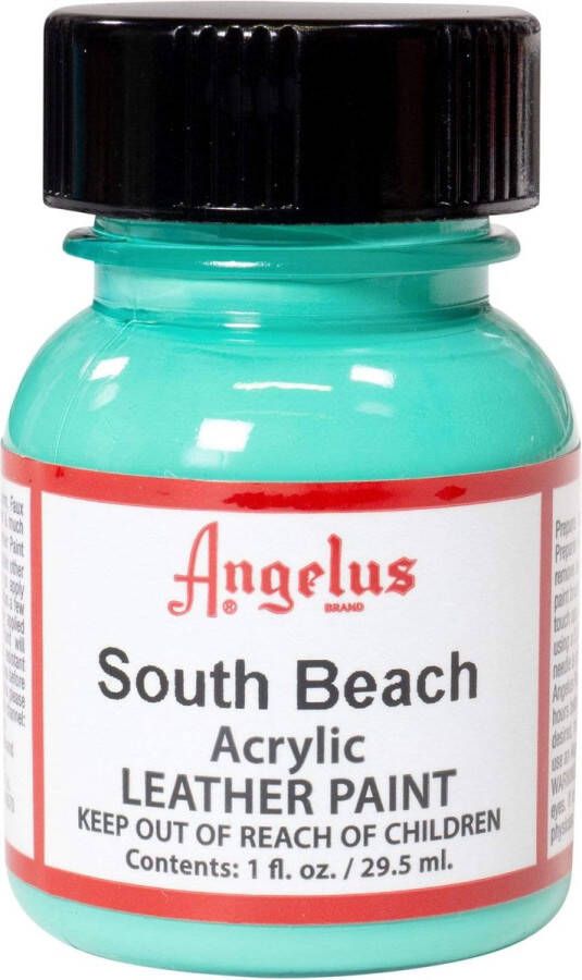 Angelus Leather Acrylic Paint textielverf voor leren stoffen acrylbasis South Beach 29 5ml