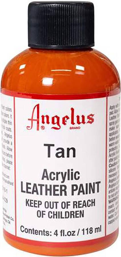 Angelus Leather Acrylic Paint textielverf voor leren stoffen acrylbasis Tan 118ml