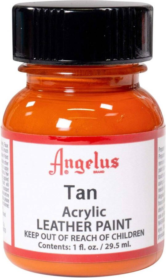 Angelus Leather Acrylic Paint textielverf voor leren stoffen acrylbasis Tan Orange 29 5ml