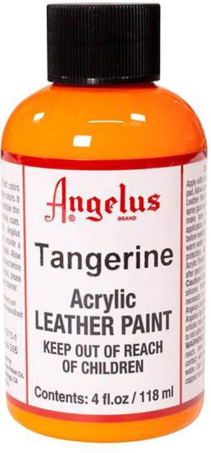 Angelus Leather Acrylic Paint textielverf voor leren stoffen acrylbasis Tangerine 118ml