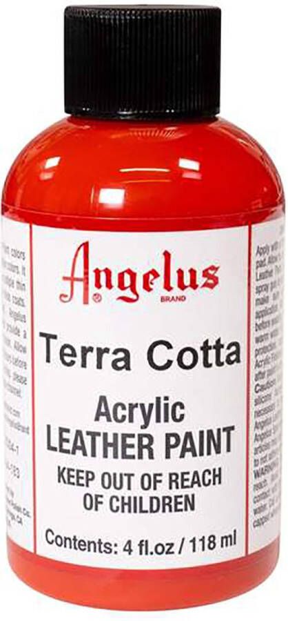 Angelus Leather Acrylic Paint textielverf voor leren stoffen acrylbasis Terracotta 118ml