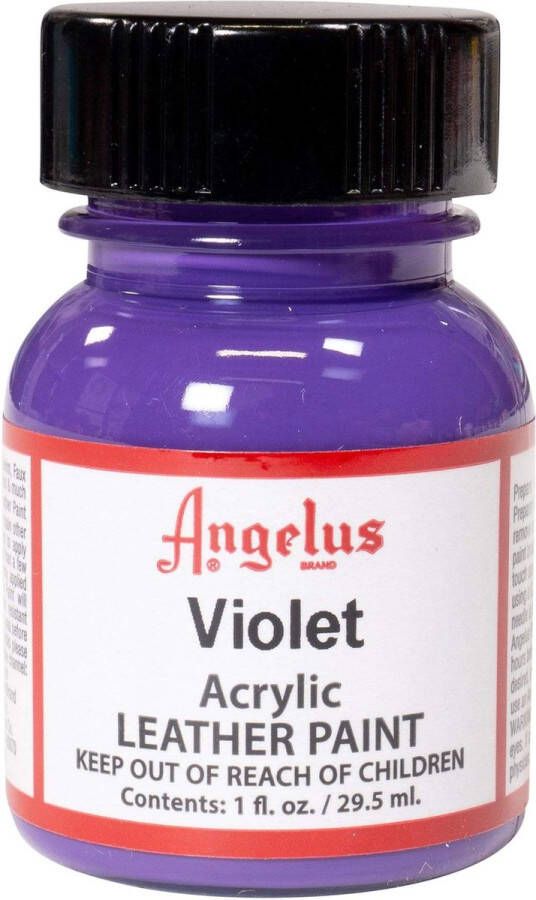 Angelus Leather Acrylic Paint textielverf voor leren stoffen acrylbasis Violet 29 5ml