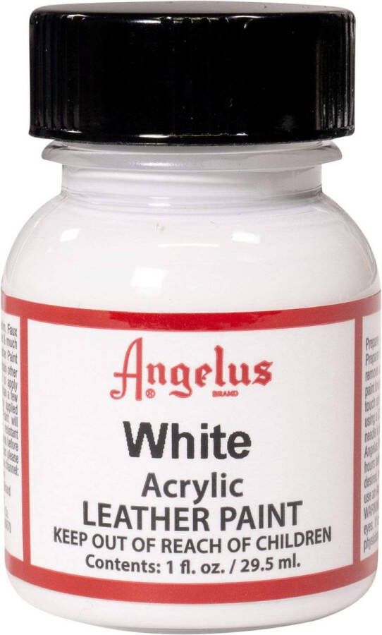 Angelus Leather Acrylic Paint textielverf voor leren stoffen acrylbasis White 29 5ml