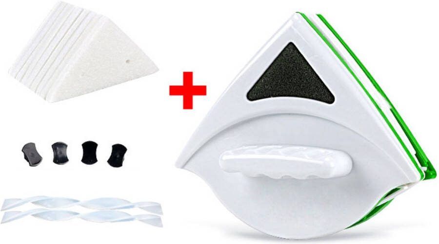 GUTEC Anhichef Magnetische Ramenwasser Raamwisser Dubbel Glas 20-30mm Ruitenreiniger 6 Doekjes Ruitenwasser Set