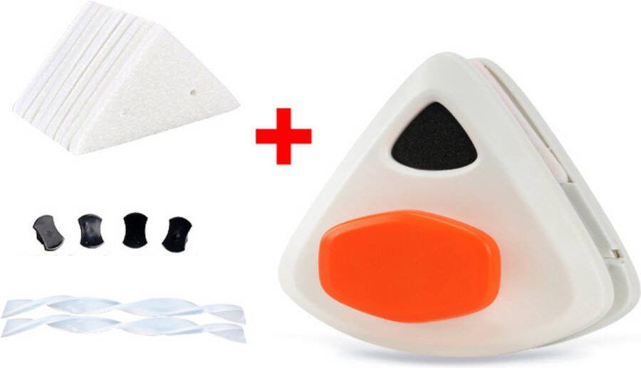GUTEC Anhichef Magnetische Ramenwasser Raamwisser Dubbel Glas 20-30mm Verbeterd Handvat Ruitenreiniger 6 Doekjes Ruitenwasser Set