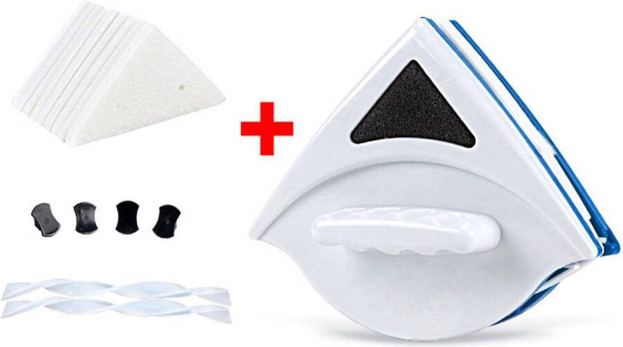 GUTEC Anhichef Magnetische Ramenwasser Raamwisser Enkel Glas 3-5mm Ruitenreiniger 6 Doekjes Ruitenwasser Set