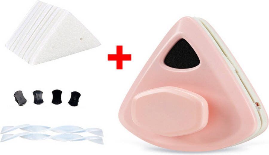 GUTEC Anhichef Magnetische Ramenwasser Raamwisser Enkel Glas 3-5mm Verbeterd Handvat Ruitenreiniger 6 Doekjes Ruitenwasser Set