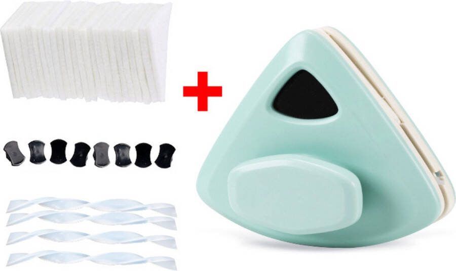 GUTEC Anhichef Magnetische Ramenwasser Raamwisser Enkel Glas 5-12mm Verbeterd Handvat Ruitenreiniger 30 Doekjes Ruitenwasser Set XL