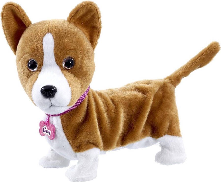 Animagic Knuffelhond Lizzy Interactief 30 X 21 Cm Pluche Bruin