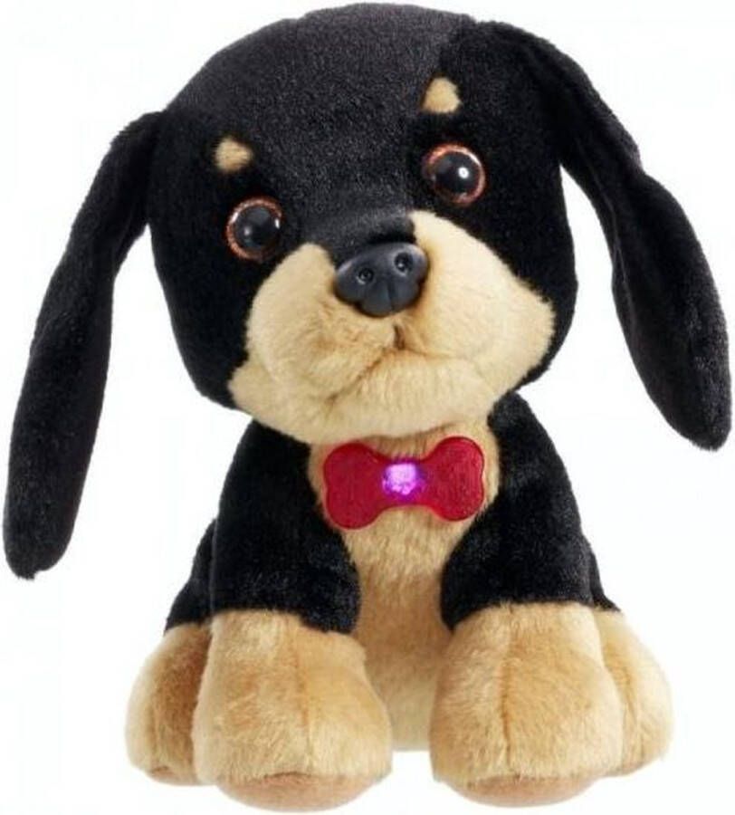 Animagic Little light ups Oscar kleine puppy met licht en geluid 17cm