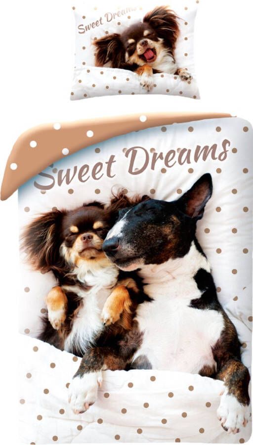 SimbaShop Animal Pictures Dekbedovertrek Sweet Dreams Eenpersoons 140 x 200 cm Katoen