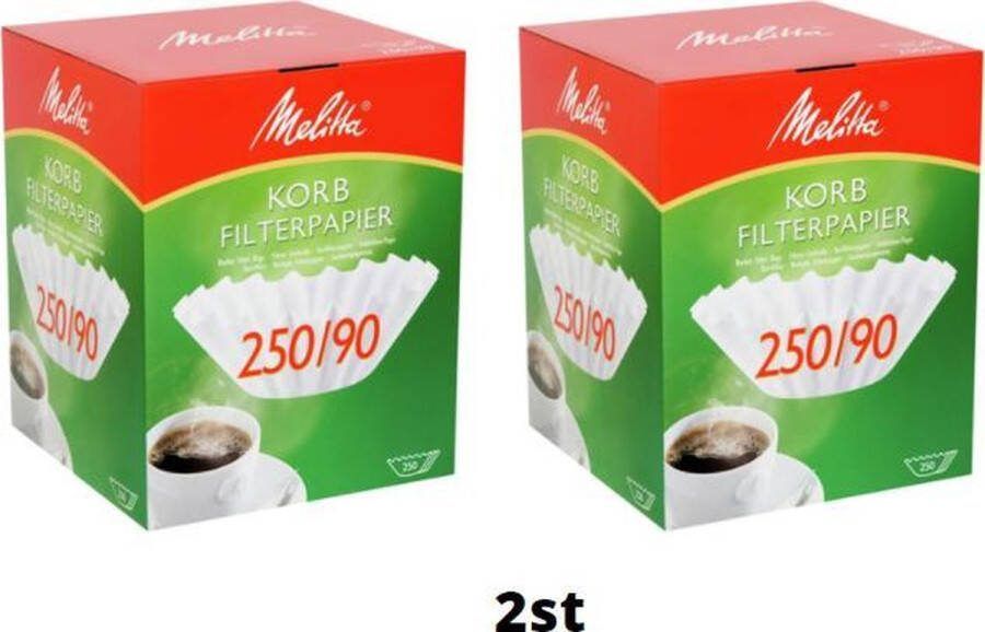 Animo Bravilor Melitta filters koffie 2x doos a 250st korffilters koffiefilters 250 90 filterpapier