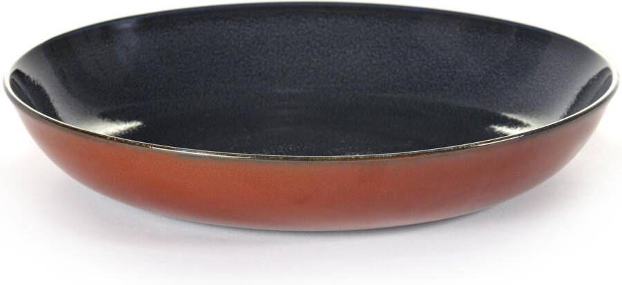 Serax Terres De Rêves pastabord (Diameter: 23 cm Hoogte: 4 cm Kleur: donkerblauw)
