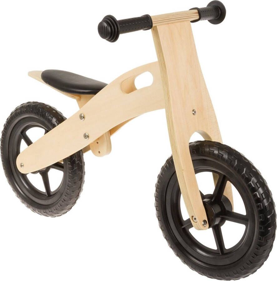 Anlen Loopfiets met 2 wielen Loopfiets 12 Inch Junior Zwart Blank