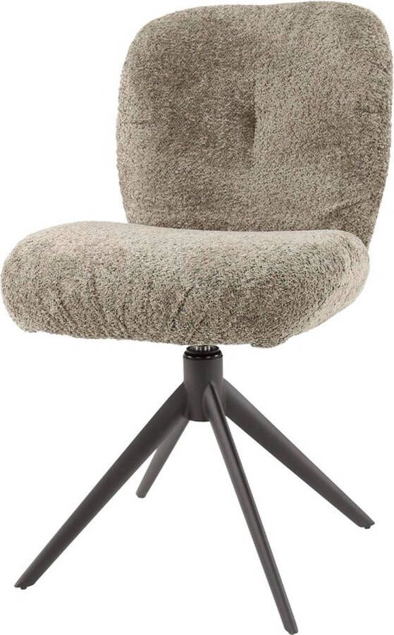 AnLi Style Stoel comfort draaibaar Boucle Taupe