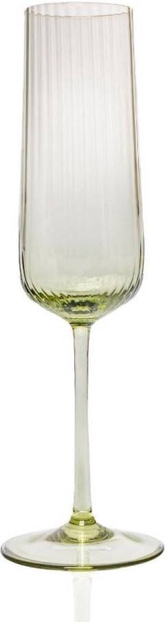 Anna von Lipa Champagneglas Olive Green (set van 2) Wijnglazen