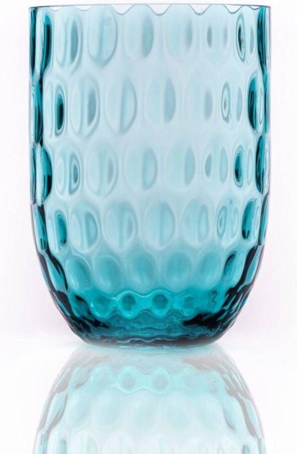 Anna von Lipa Waterglas Olive tumbler Aquamarine (set van 6) Waterglazen