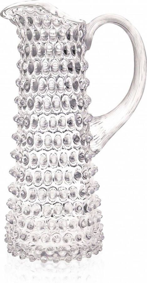 Anna von Lipa Waterkan Waterkaraf Glas Schenkkan Karaf Kan Eiffel Hobnail Dots 1L Transparant Crystal