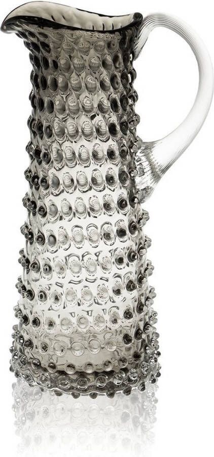 Anna von Lipa Waterkan Schenkkan Dots Karaf Kan Glas Eiffel Hobnail 1L Cashmere Taupe
