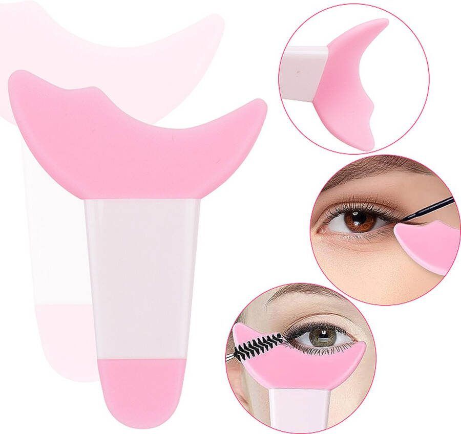 Annalize Eyeliner make up eyeliner hulp mascara hulp applicator make up kwasten eyeliner tool eyeliner make-up hulp stencils en sjablonen oogpotlood lippenstift multifunctionele make up hulp roze