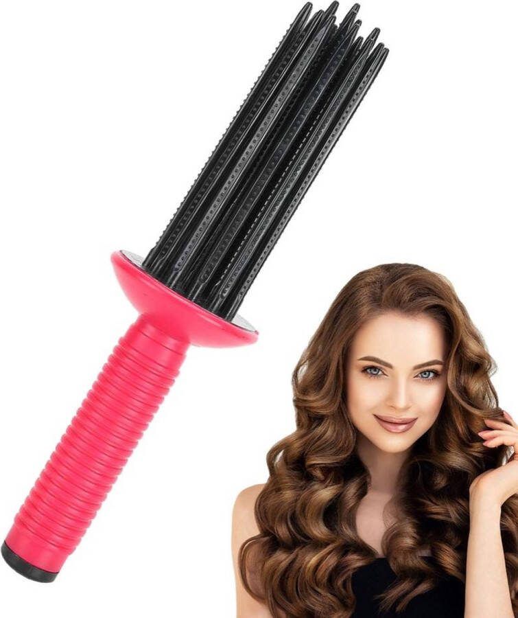 Annalize Haarborstel Scalp Massager Scalp Brush Hoofdhuid Massage Borstels Shampoo Borstel Verbeterd met lang handvat comfortabel in de hand Roze