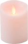 Anna's Collection 1x Roze LED kaars stompkaars 10 cm Luxe kaarsen op batterijen met bewegende vlam - Thumbnail 1