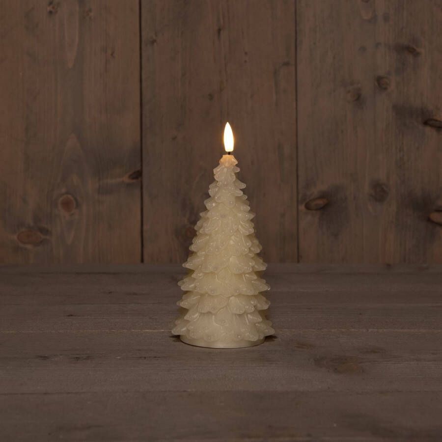 Anna&apos;s Collection B.O.T. 3D Wick Ivory Christmas Tree Wax 9 5X20 cm