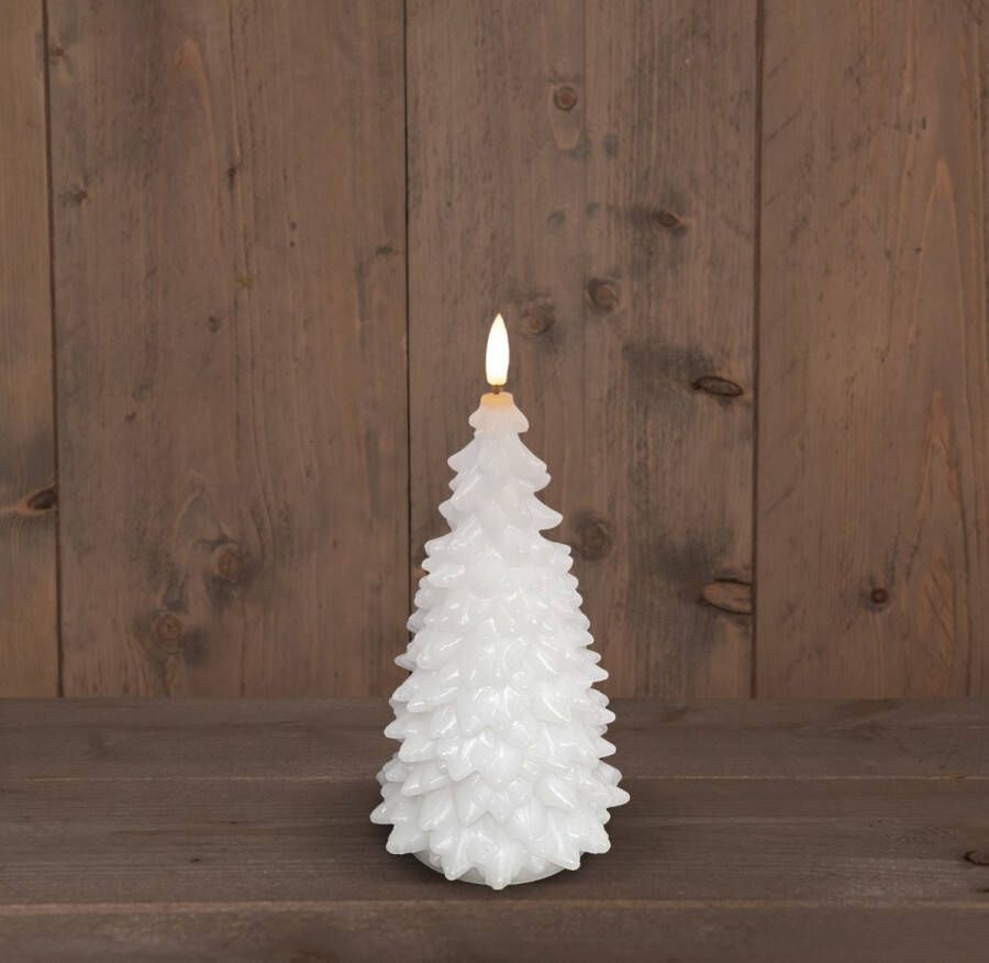 Anna&apos;s Collection B.O.T. 3D Wick White Christmas Tree Wax 9 5X20 cm