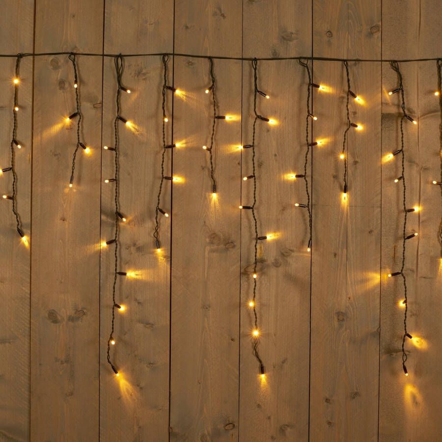 Merkloos Sans marque Ijspegelverlichting lichtsnoeren met 1000 warm witte lampjes Ijspegellampjes ijspegellichtjes Kerstverlichting